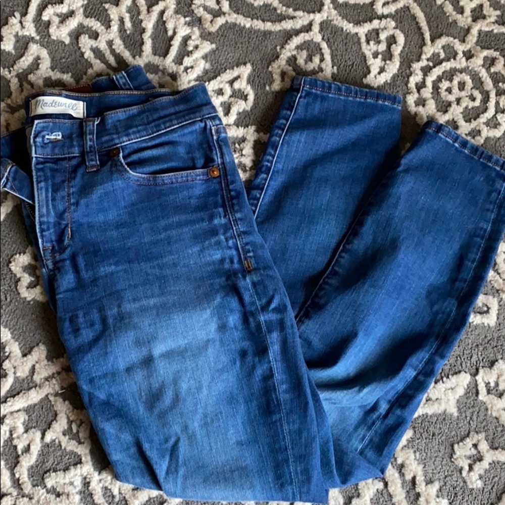 Madewell Cropped Skinny Jeans Medium Wash 27 waist - Picture 8 of 8
